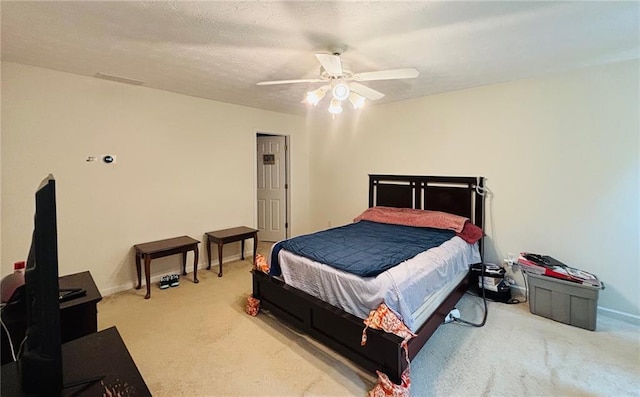 5421 Skylar Creek Ln, Buford, GA 30518 - carpeted bedroom with baseboards and a ceiling fan