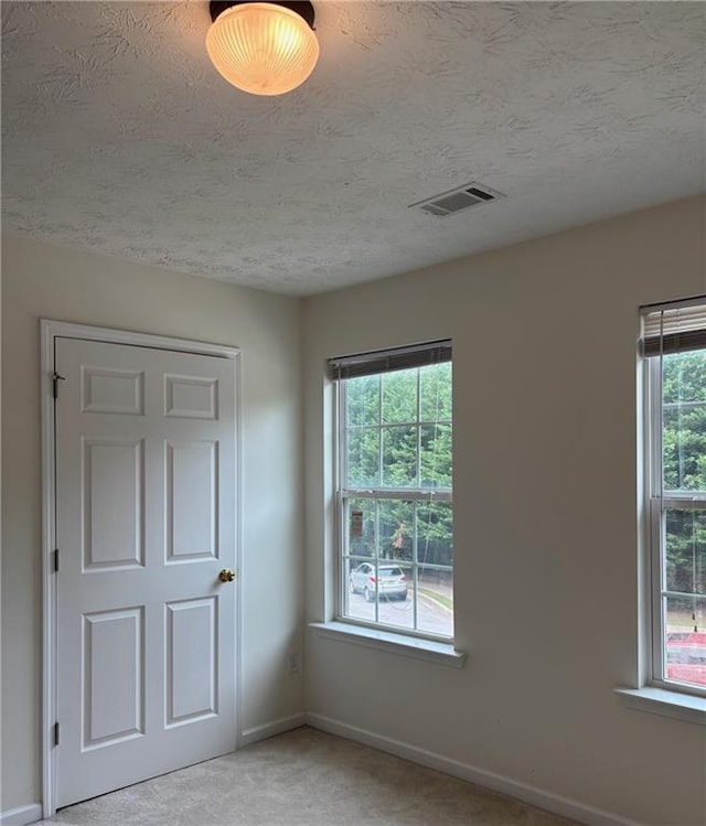 5421 Skylar Creek Ln, Buford, GA 30518 - unfurnished bedroom with a textured ceiling and light colored carpet