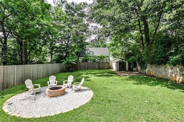 1136 Moreland Pl SE, Atlanta, GA 30316 - view of yard with a fire pit and a patio area