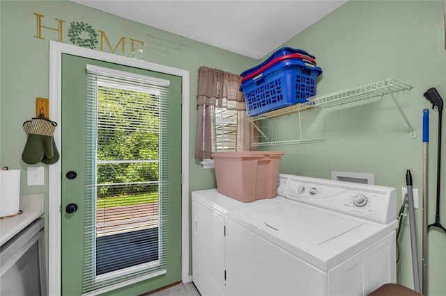 6178 Field Stone Dr, Douglasville, GA 30134 - laundry room featuring separate washer and dryer