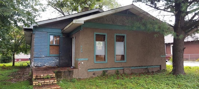 view of property exterior featuring stucco siding