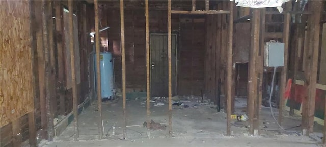 misc room with gas water heater
