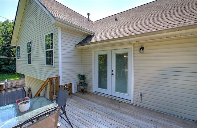 10 Alexandria Ln, Dallas, GA 30132 - wooden terrace with french doors
