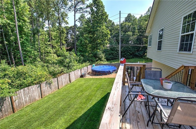 10 Alexandria Ln, Dallas, GA 30132 - fenced backyard featuring a deck
