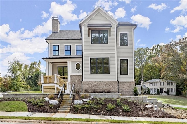 view of front of home with a porch