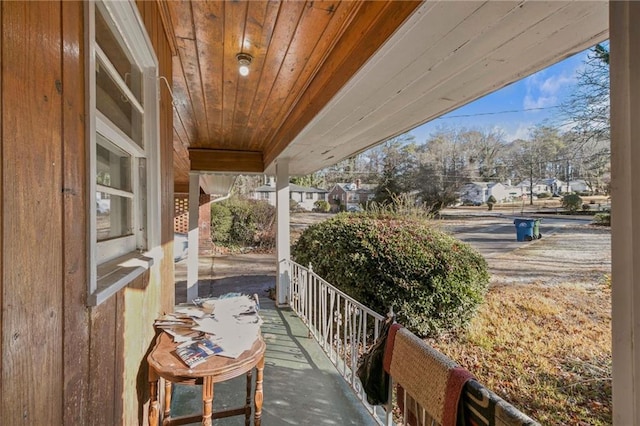 balcony with covered porch