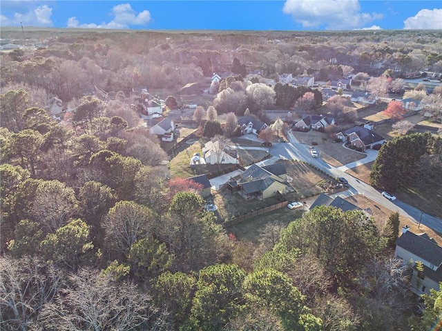 drone / aerial view with a residential view