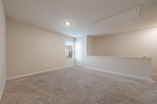 3530 Ridge Hill Pkwy, Douglasville, GA 30135 - unfurnished room with attic access, baseboards, carpet, and recessed lighting