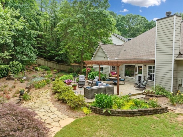 3633 Gilpin Ct, Lawrenceville, GA 30044 - view of yard with a patio area and an outdoor hangout area