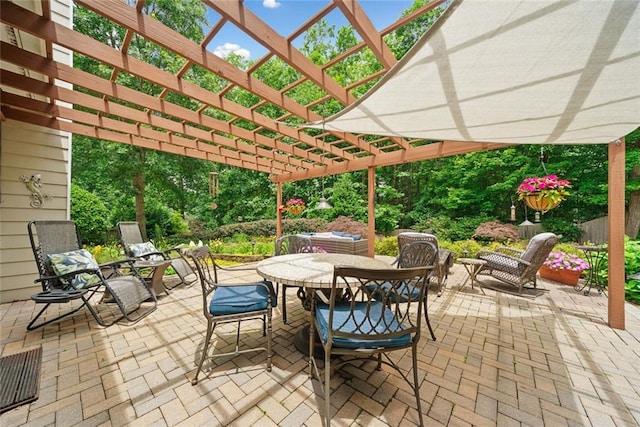 3633 Gilpin Ct, Lawrenceville, GA 30044 - view of patio featuring outdoor dining area and a pergola