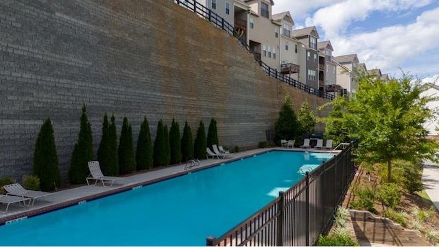 pool with fence