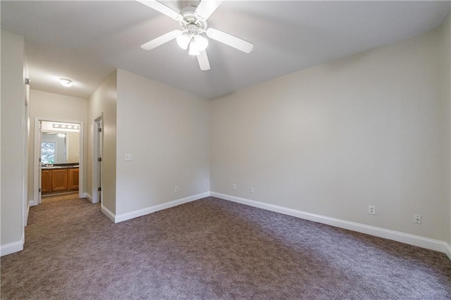 3135 Washington Rd, Atlanta, GA 30344 - empty room with carpet floors, baseboards, and a ceiling fan