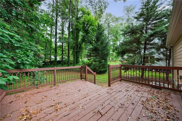 3135 Washington Rd, Atlanta, GA 30344 - view of wooden deck