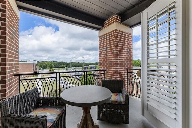 view of balcony
