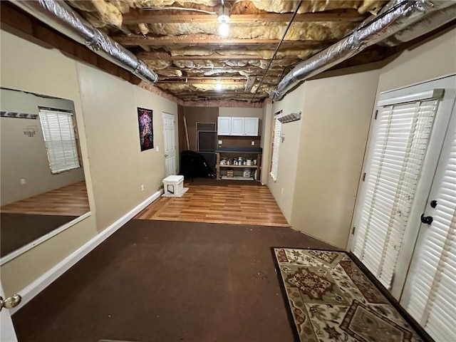 view of basement