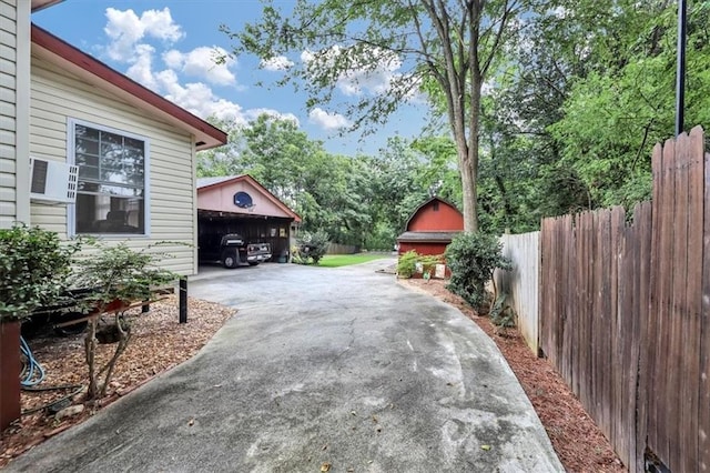 exterior space with driveway