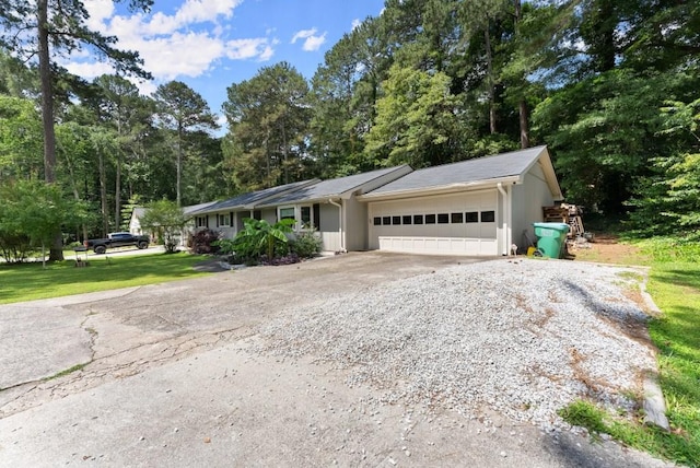 1467 Hewatt Rd, Lilburn, GA 30047 - ranch-style house featuring gravel driveway and a garage