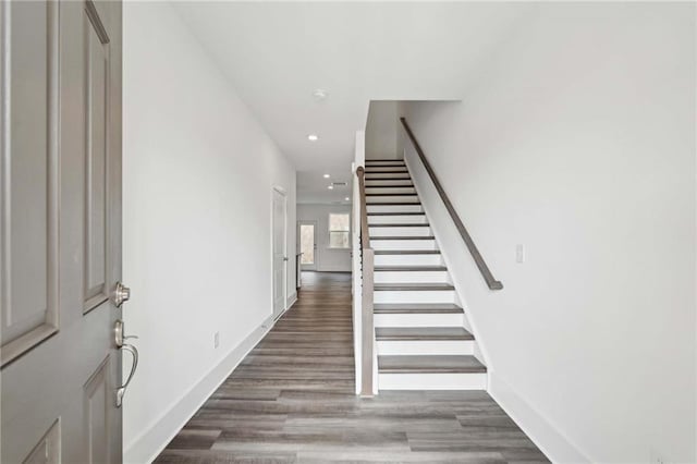 foyer featuring hardwood / wood-style flooring