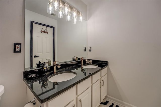 bathroom featuring vanity