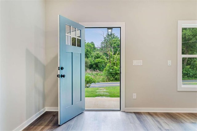 12 New St, Newnan, GA 30263 - foyer with wood finished floors and baseboards