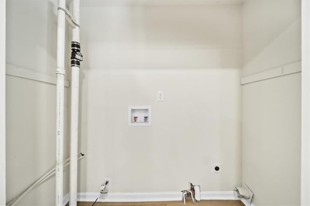 laundry room with washer hookup, laundry area, and hookup for an electric dryer