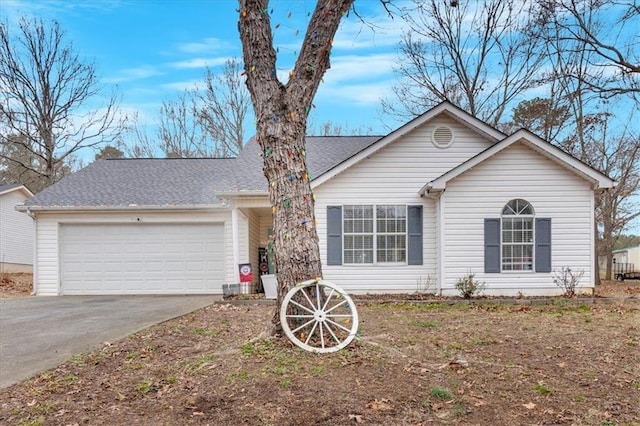 ranch-style house with a garage