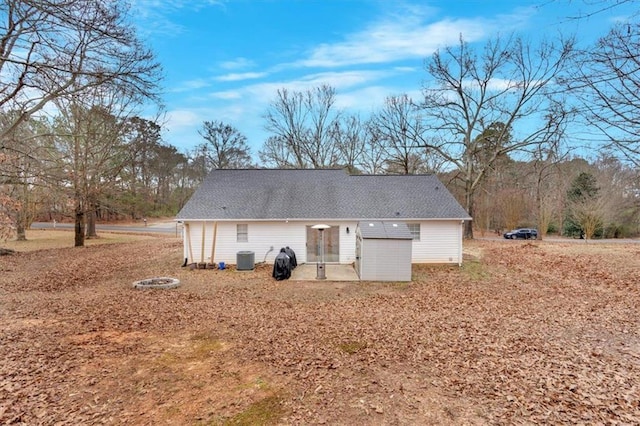 rear view of property with a patio area