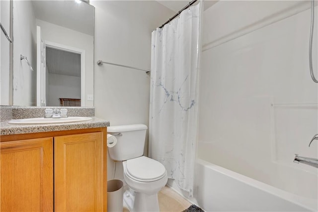 33 Middlebrook Dr, Cartersville, GA 30120 - full bathroom featuring toilet, vanity, and shower / tub combo with curtain