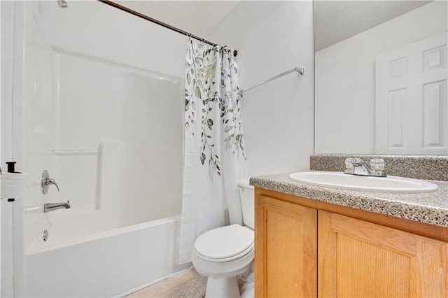 33 Middlebrook Dr, Cartersville, GA 30120 - bathroom with vanity, shower / bath combo, and toilet