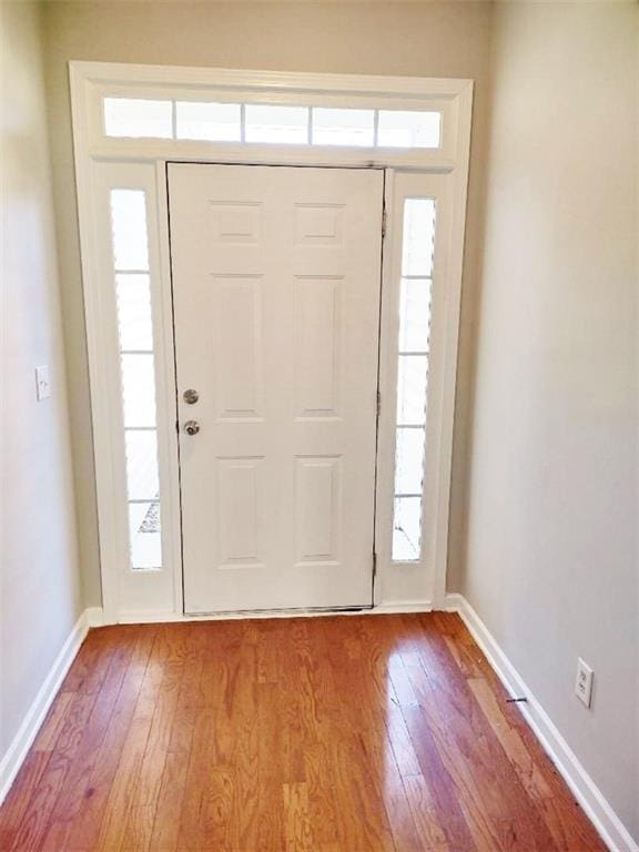 entryway featuring light hardwood / wood-style floors