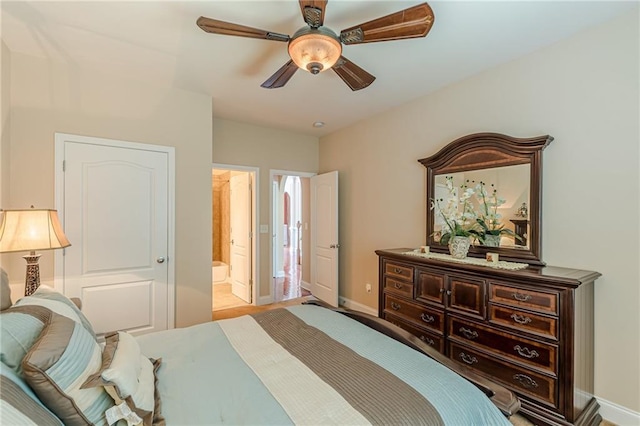 3202 Lucky Pl, Conyers, GA 30013 - bedroom featuring ensuite bath and ceiling fan