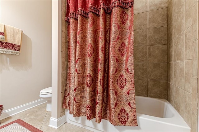 3202 Lucky Pl, Conyers, GA 30013 - full bathroom with tile patterned floors and shower / tub combo with curtain