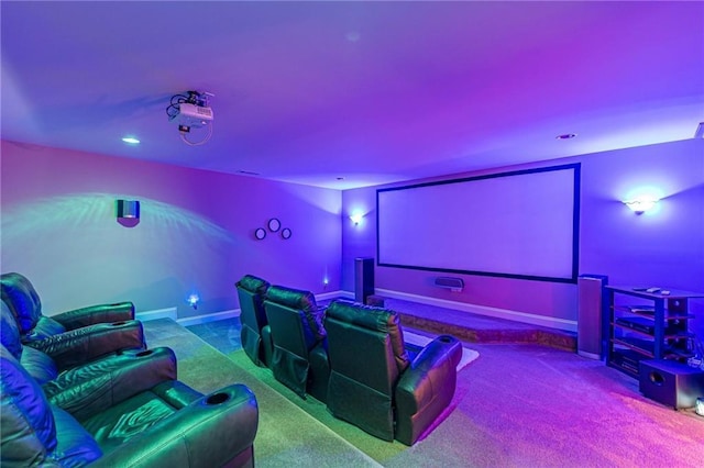 3202 Lucky Pl, Conyers, GA 30013 - carpeted cinema featuring recessed lighting and baseboards