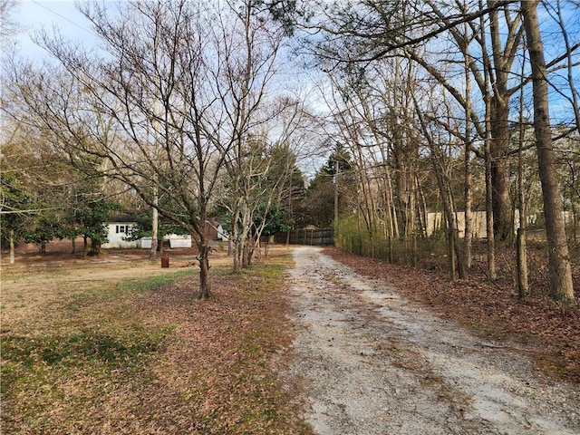 view of road