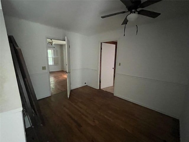 15 Liberty St, Gainesville, GA 30501 - unfurnished room with wood finished floors and a ceiling fan