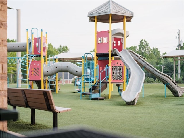 view of jungle gym