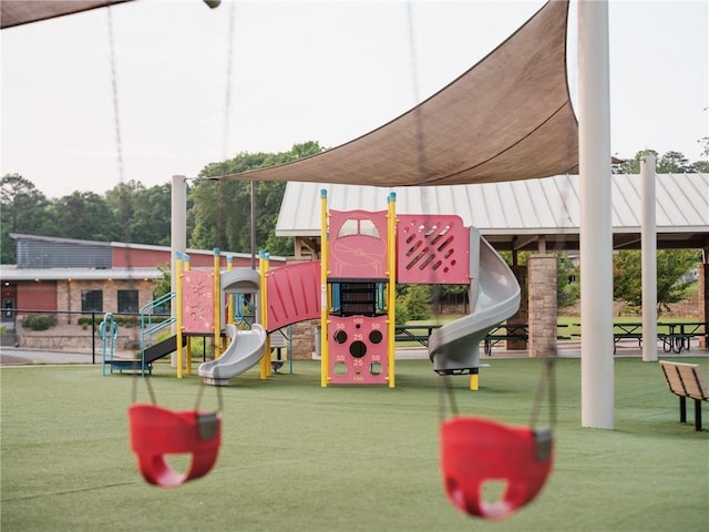 view of play area