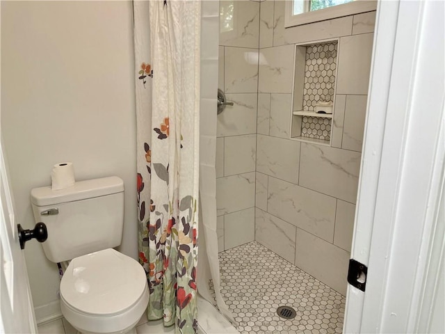 5347 Ocarol Ct, Stone Mountain, GA 30088 - bathroom featuring a stall shower and toilet