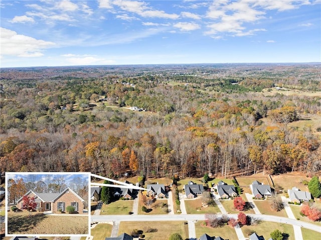 birds eye view of property