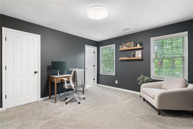 5041 Corinault Pl NW, Acworth, GA 30101 - carpeted home office with baseboards