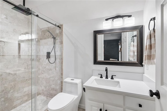 5041 Corinault Pl NW, Acworth, GA 30101 - full bath featuring a stall shower, vanity, and toilet