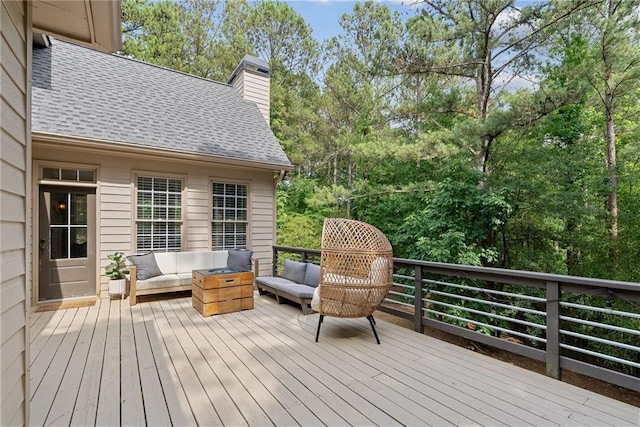 5041 Corinault Pl NW, Acworth, GA 30101 - wooden deck featuring an outdoor living space
