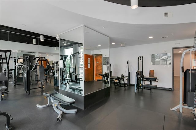 view of exercise room