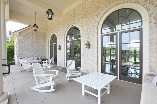 3 Hundley Ln, Roswell, GA 30076 - view of patio / terrace featuring an outdoor hangout area