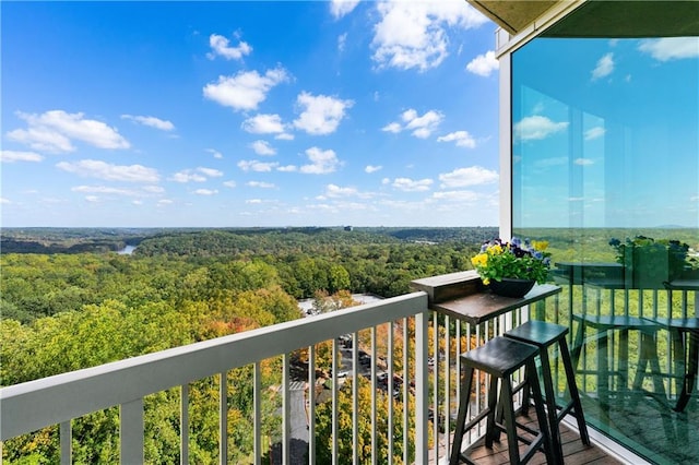 view of balcony