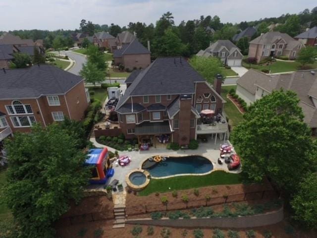3855 Greenside Ct, Dacula, GA 30019 - aerial view featuring a residential view