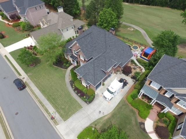 3855 Greenside Ct, Dacula, GA 30019 - drone / aerial view with a residential view