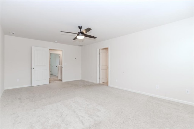 6706 Moondancer Ct, Flowery Branch, GA 30542 - unfurnished bedroom with light colored carpet and a ceiling fan