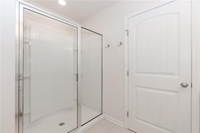 6706 Moondancer Ct, Flowery Branch, GA 30542 - full bathroom with tile patterned floors and a stall shower
