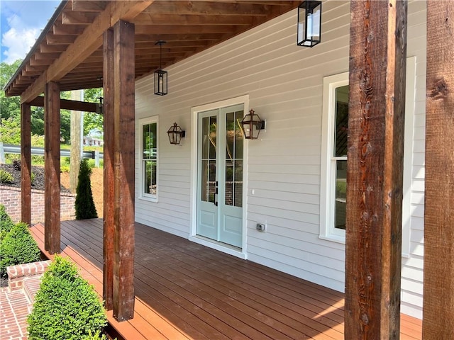 view of deck